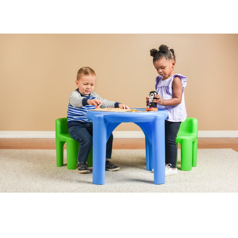 Kids Table and Chair Set - Multicolor Toddler Activity Furniture for Ages 2+