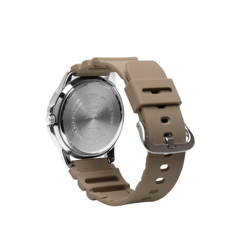 Casio Men's Sports Wristwatch MTP-VD01-5EV Water Resistant 50M, Analog, Tan Band
