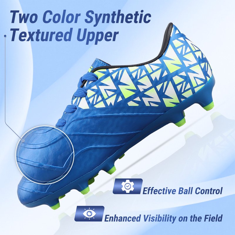 Vizari Pismo Junior Firm Ground Soccer Shoes for Kids - Blue (Variation 8)