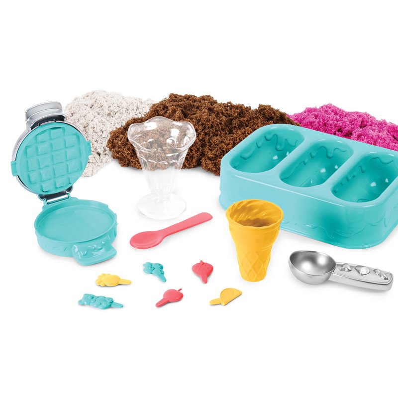 Scented Kinetic Sand Playset for Kids - Ice Cream Treats & Sensory Toys