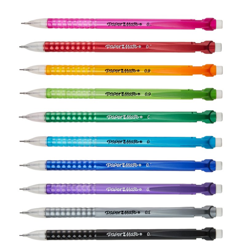 Mechanical Pencils 12 Pack for Standardized Testing & School Use - #2 Lead, 0.9mm