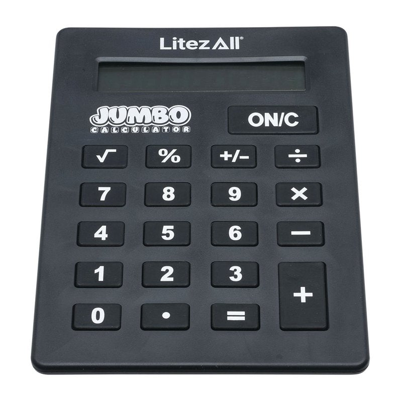 Jumbo Desktop Calculator with Large Keys & LED Display - Office & School Use