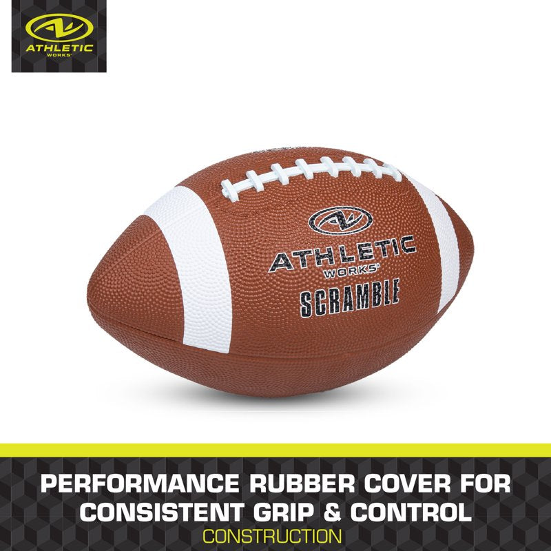 Adult Football - Full-Size Rubber Practice Ball with Tacky Surface