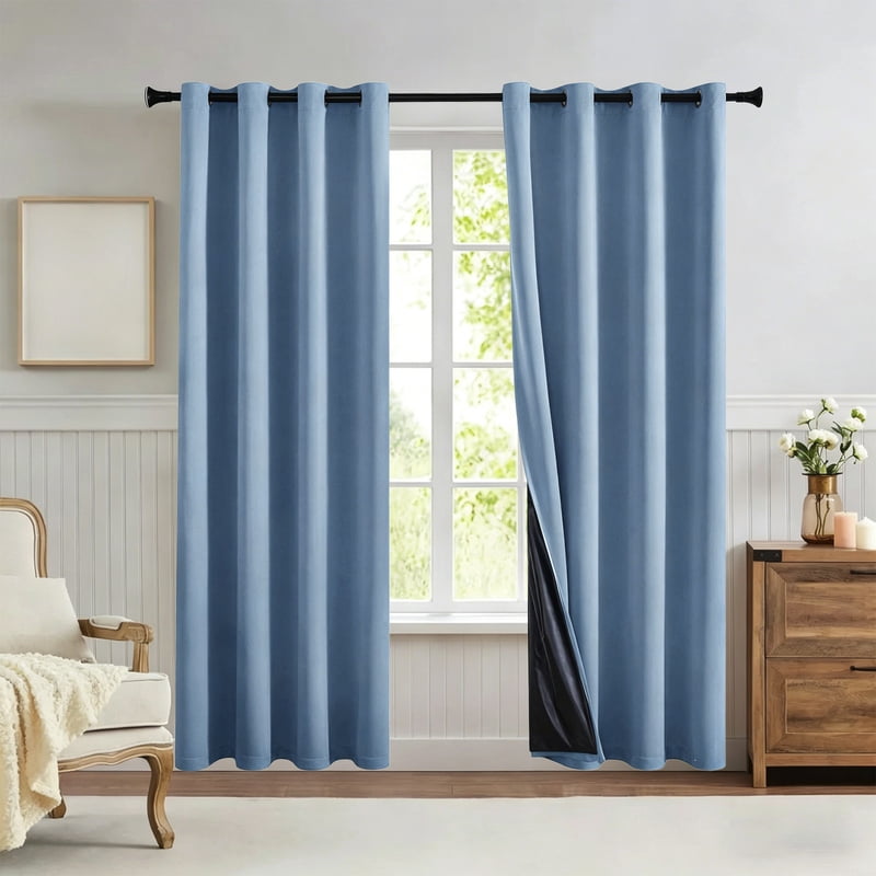 Blackout Curtains for Living Room & Bedroom Privacy Soundproof Room Darkening Drapes