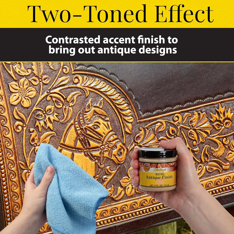 Leather Antiquing Finish Paste for Shoes & Belts - Two-Toned Effect 4 oz