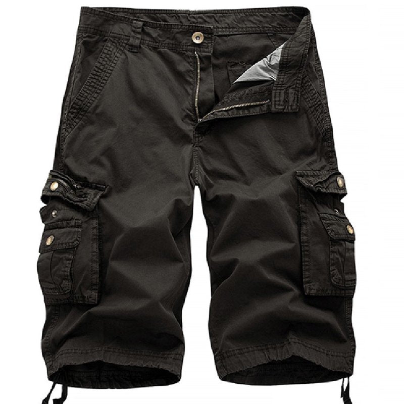 Men's Multi-Pocket Cargo Shorts - Casual Tactical Work Shorts Big & Tall