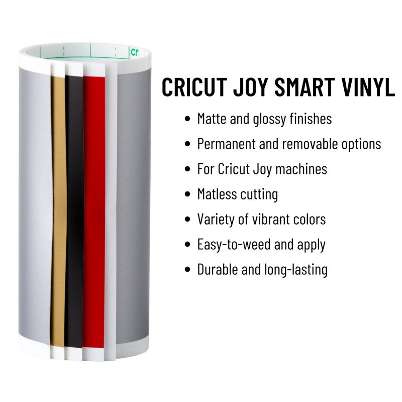 Cricut Materials Crafting Bundle for Cricut Joy & Joy 2 - Starter Set with Vinyl & Accessories