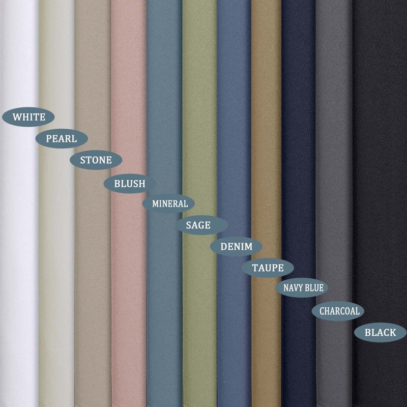 Window Valance Curtain 60W x 14L - Light-Filtering 1-Piece Small Kitchen & Bedroom