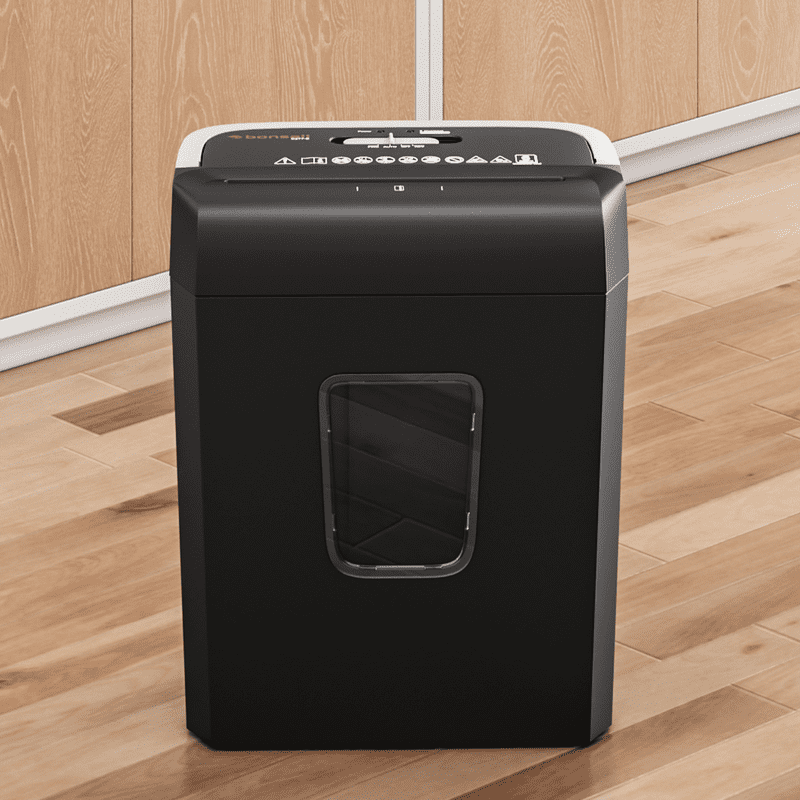 8-Sheet Cross Cut Paper Shredder for Home Office Security & Privacy