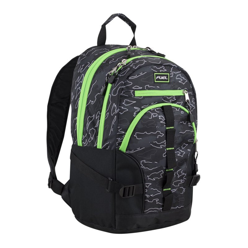 Fuel Dynamo Multipocket Active Backpack - Camo Outline, Large Capacity, Laptop Compatible