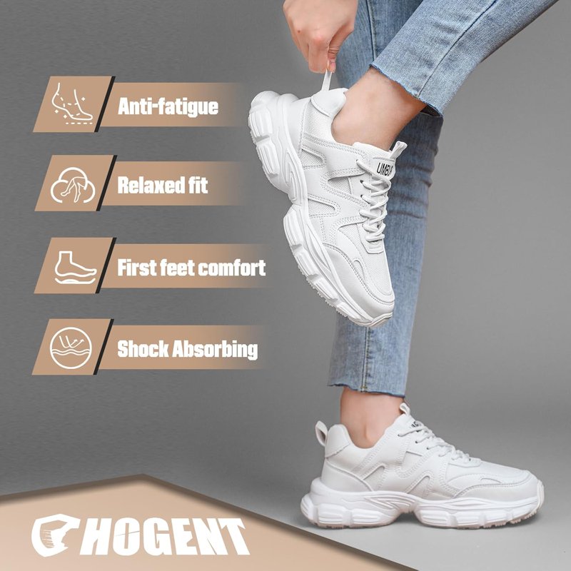 Steel Toe Work Sneakers for Men Women Anti-Slip Puncture-Proof Safety Shoes Lightweight Breathable Construction