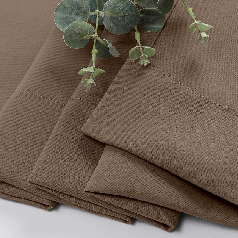 Blackout Curtains 96 Inch Long Room Darkening Drapes with Rod Pocket - Insulated Thermal Window Treatment