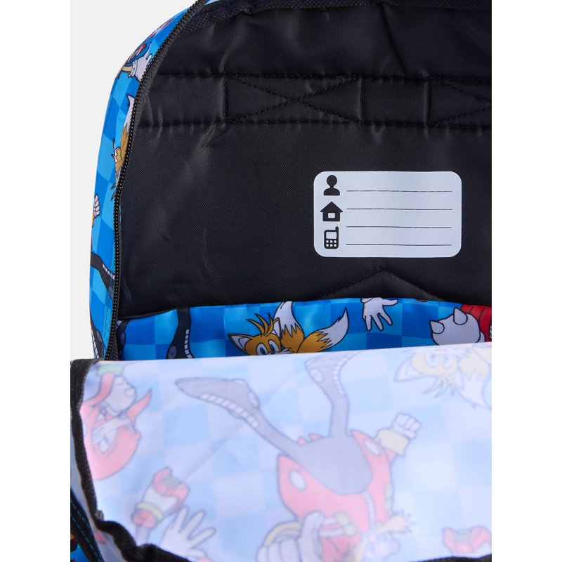 Kids Sonic The Hedgehog 17-Inch Print Backpack - School & Travel