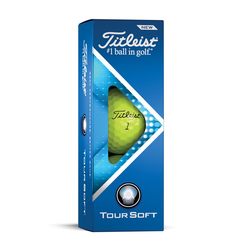 Titleist Tour Soft Golf Balls 12 Pack - Yellow, 2022 Variation