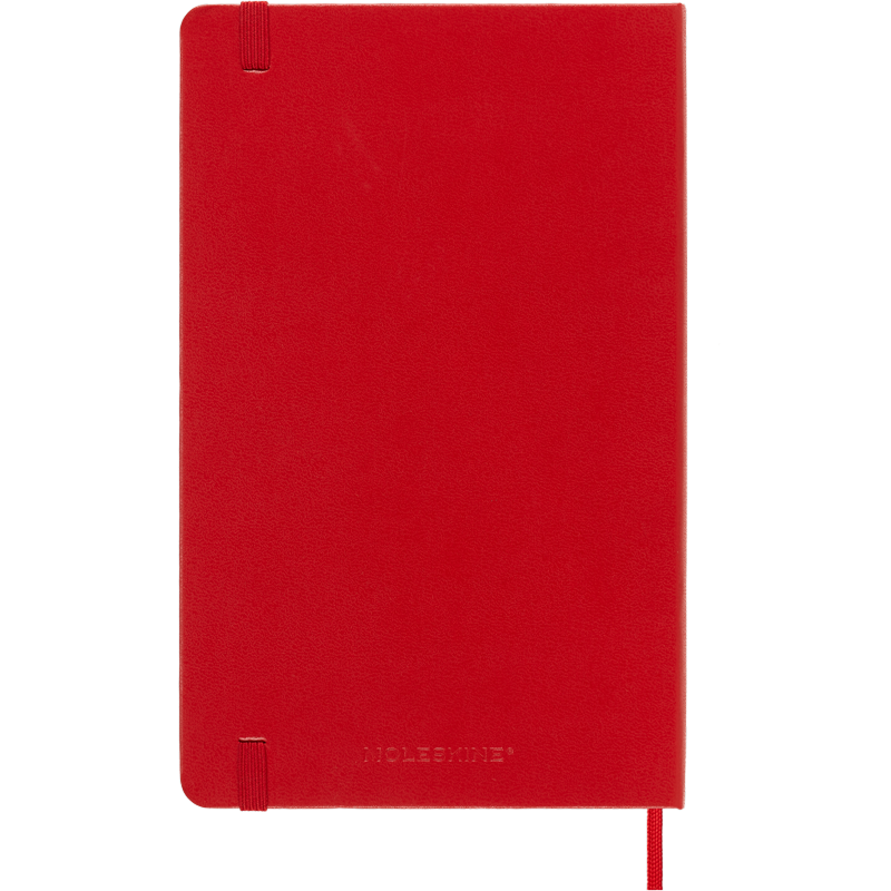 Large Scarlet Red Hardcover Notebook - Classic Moleskine Journal
