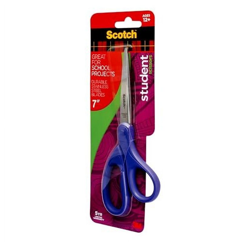 7-Inch Student Scissors Set - Multi-Color Safety Classroom Scissors