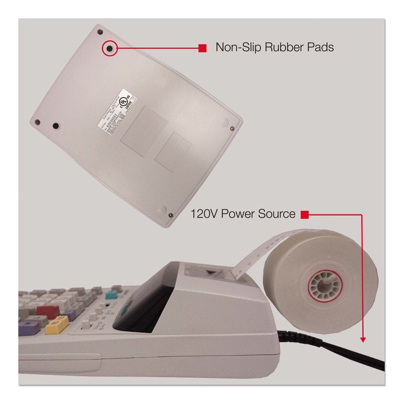 Printing Calculator with Fluorescent Display and AC Power – Sharp EL-1801V