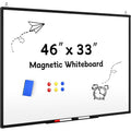 46x33 Inch Magnetic Dry Erase Whiteboard with Aluminum Frame for Home Office School