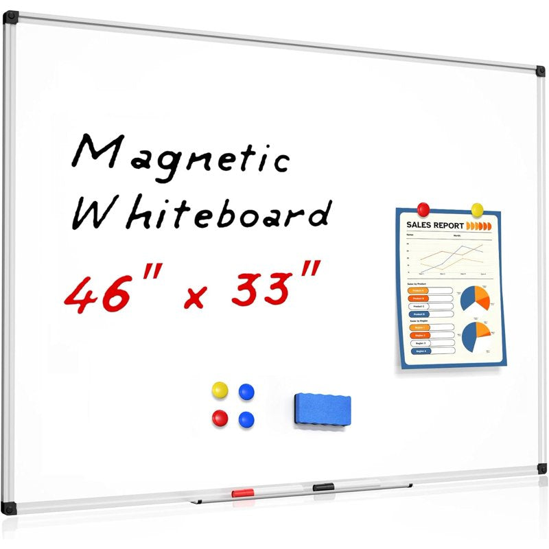 Magnetic Whiteboard Dry Erase Board with Aluminum Frame for Office Home School