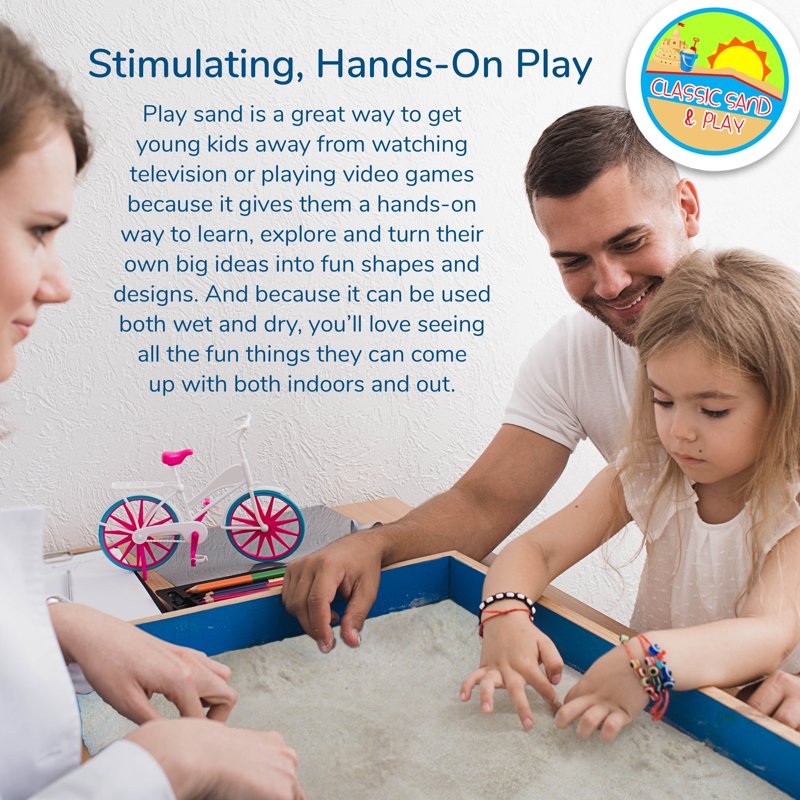 Premium Play Sand for Sandbox and Outdoor Use - 40 lbs & 20 lbs Options