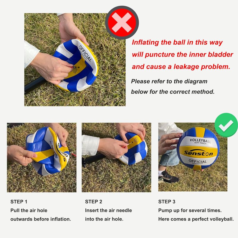 Official Size 5 Volleyball Soft Waterproof Indoor Outdoor Beach Volleyball