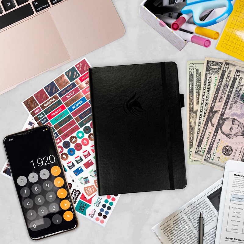 Financial Planner Organizer & Expense Tracker Notebook - Compact Budget Book for Personal Finance