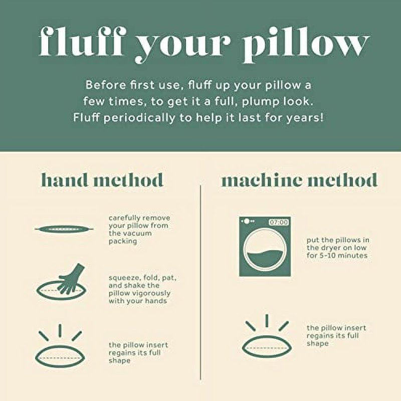 Down & Feather Fill Throw Pillow Inserts - Multiple Sizes & Shapes