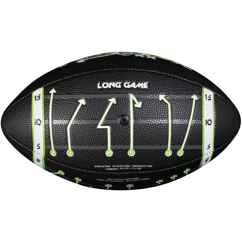 Kids Mini Football with Foam Cover & Grip Laces - Playbook & Pump Included