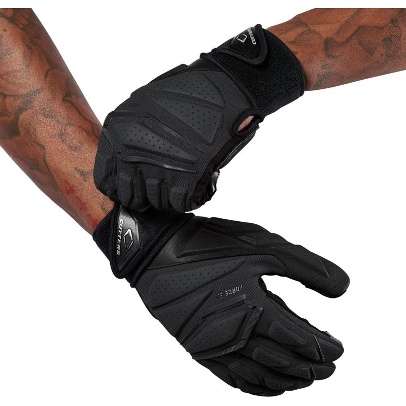 American Football Lineman Gloves Max Protection Padding Grip Support