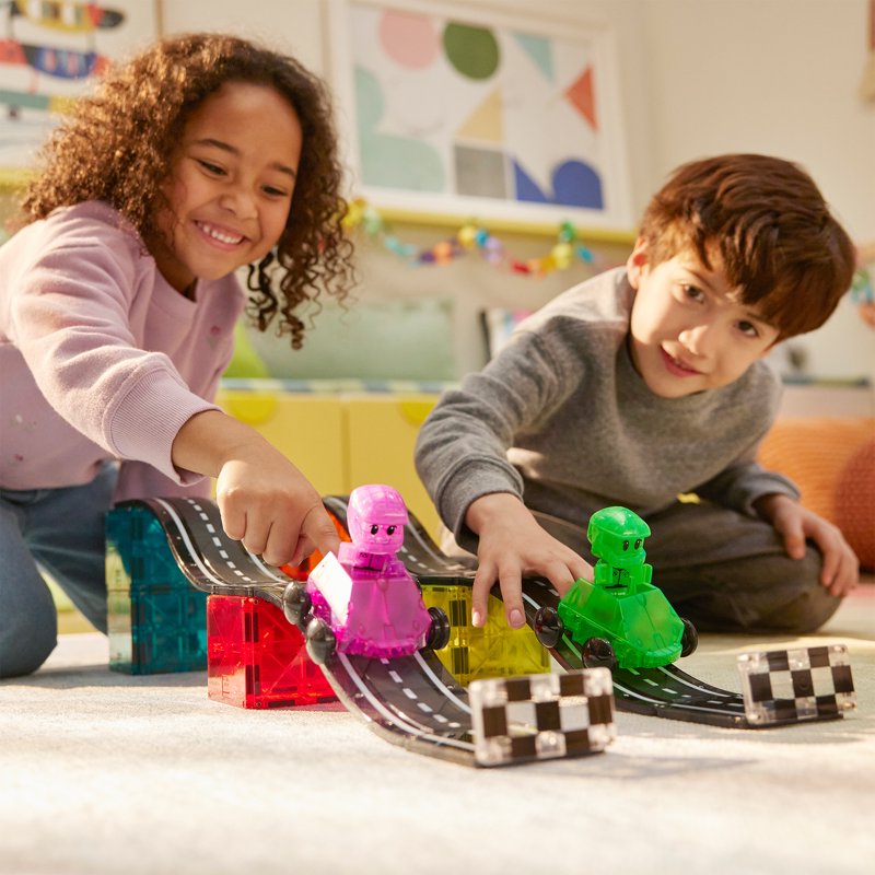 Magna-Tiles Downhill Duo 40-Piece Magnetic Construction Set for Kids Ages 3+
