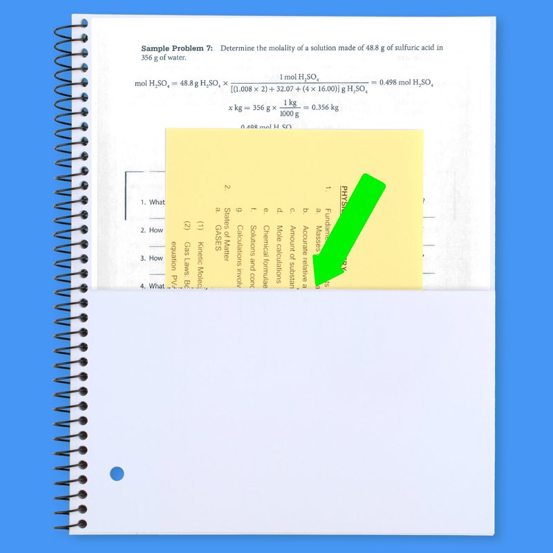 5 Subject College Ruled Spiral Notebook - 8.5 x 11 Inches, Black, 160 Sheets