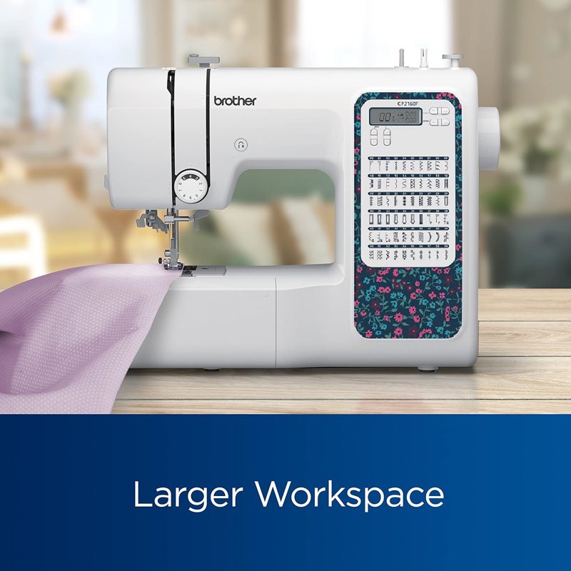 Computerized Sewing Machine with 60 Stitches, LCD Display & 7 Feet - Durable Metal Frame