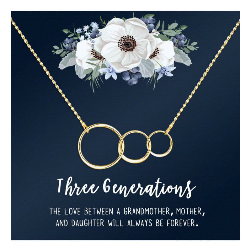 Mother's Day Jewelry Gift Set Necklace with Card and Gift Box - Multiple Styles