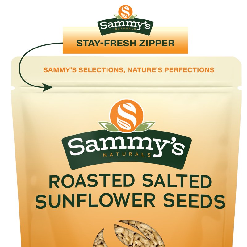 Roasted Sunflower Seed Kernels with Sea Salt - Vegan & Non-GMO Snack & Salad Topping