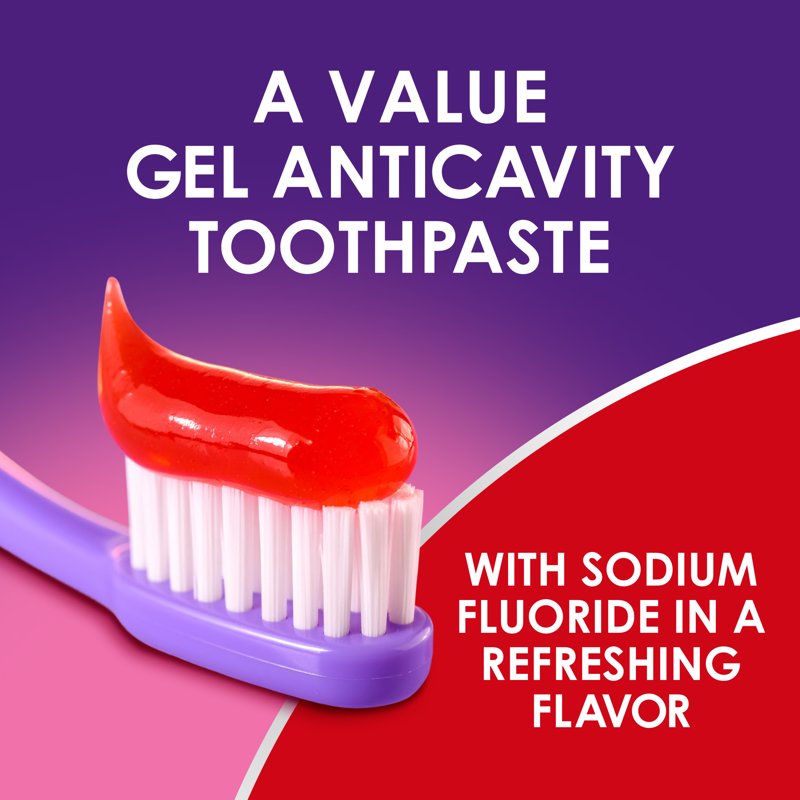Cinnamon Flavored Anticavity Toothpaste Pack - Fluoride, 8 oz