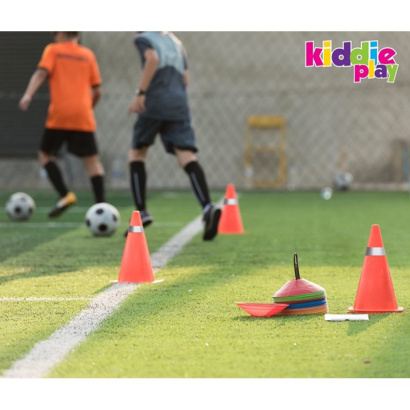 7.5 Inch Soccer Cones for Drills, Agility Training - 12 Pack