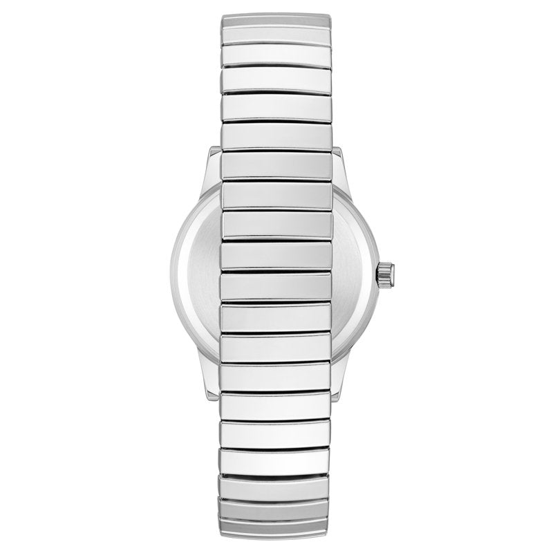 Women's Silver-Tone Expansion Band Wristwatch - Classic Analog Quartz