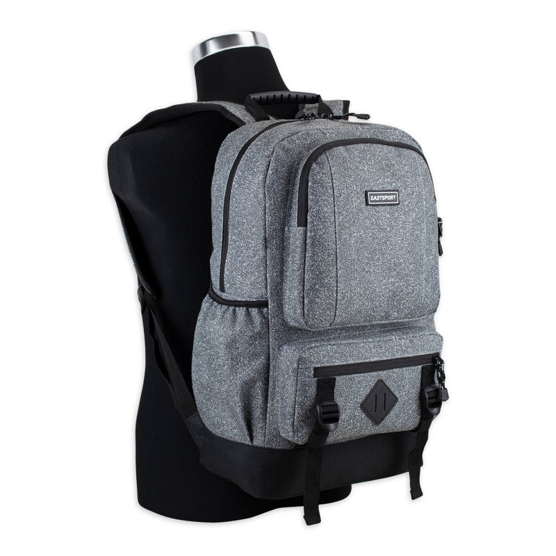 Unisex Laptop Backpack with Multiple Compartments & Water-Resistant Bottom