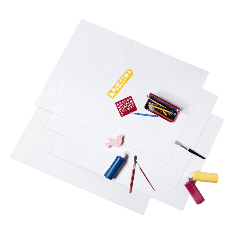 Heavyweight White Poster Board - 22 x 28 Inches, Pack of 6 for Signs & Crafts