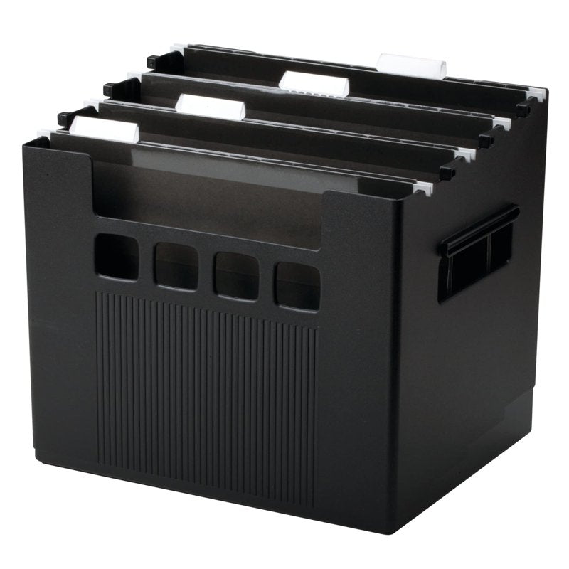 Pendaflex Super Decoflex File Folders Set, 4 Black Hanging Folders