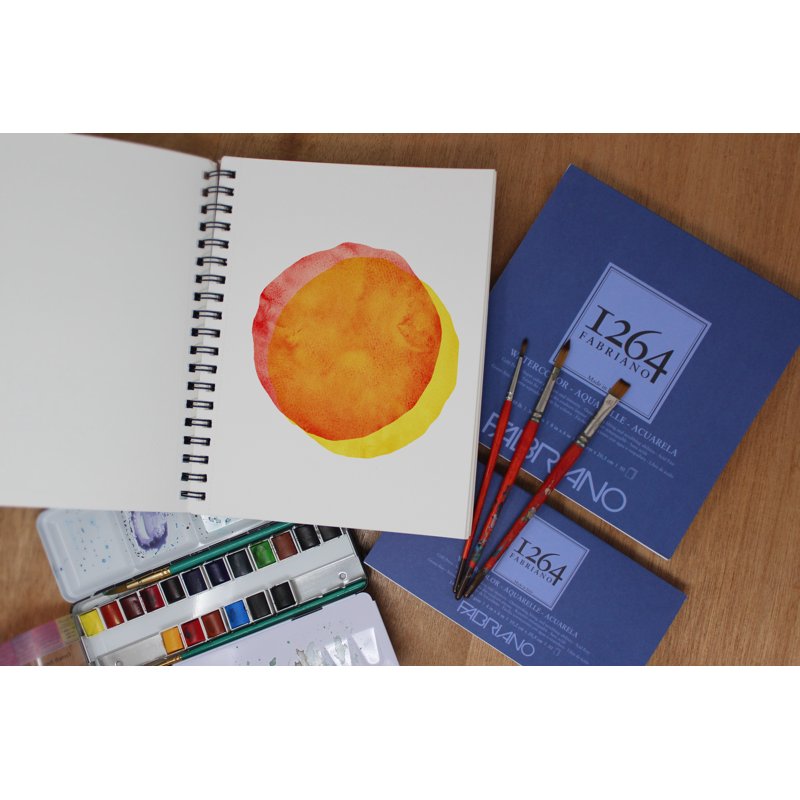 Watercolor Pad with Glue Binding - 9x12 Inches, 140 lb, 30 Sheets, Cold Press Paper for Wet Media
