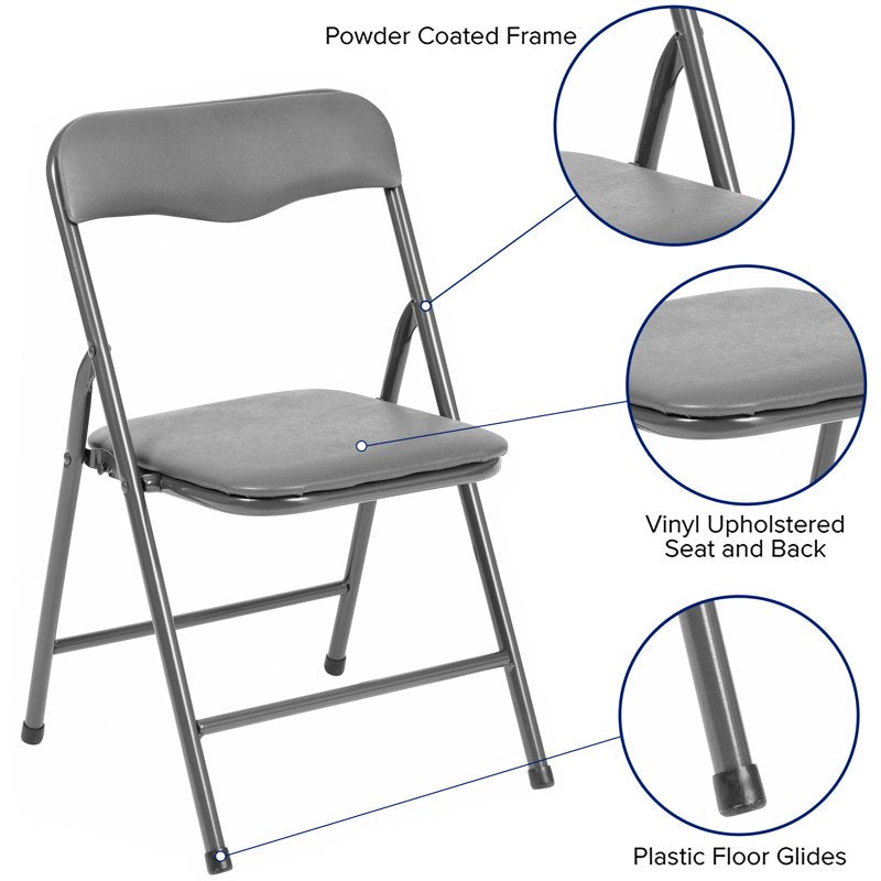 Kids Folding Activity Table and Chair Set - 4 or 5 Piece Space-Saving Play Furniture