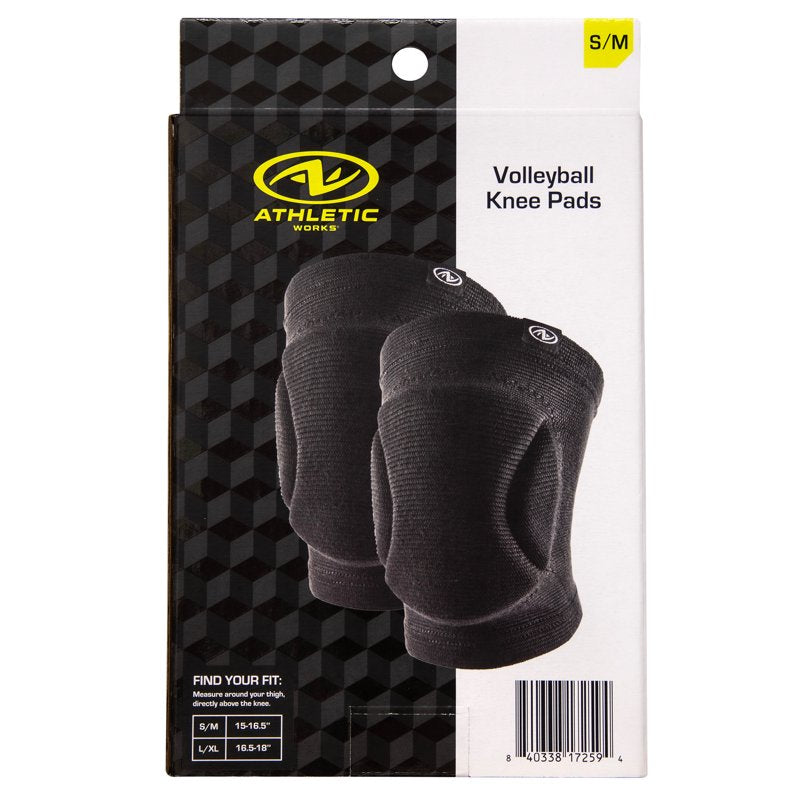 Athletic Works Volleyball Knee Pads - Unisex, Shock-Absorbing, Moisture-Wicking