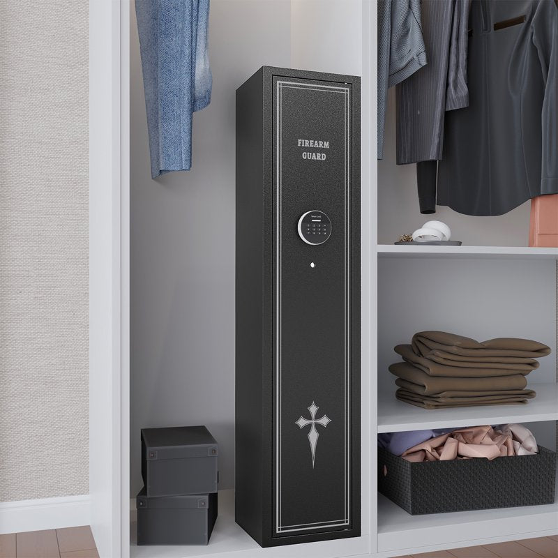 2-3 Gun Safe Cabinet with Digital Lock and Removable Shelf - Cold Rolled Steel Rifle Storage