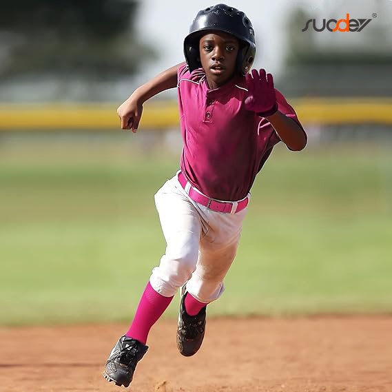 Kids Baseball Softball Socks 3 Pack Knee-High Compression Socks for Boys Girls