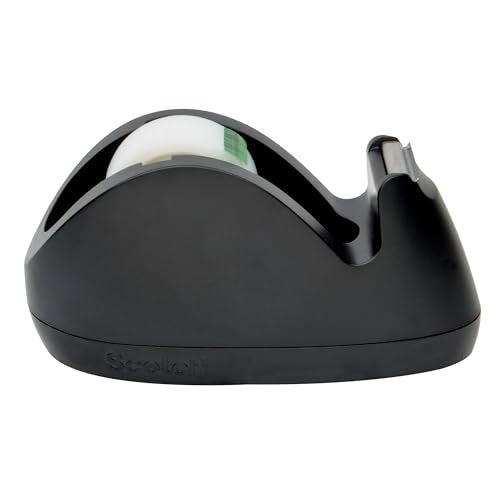 Scotch Magic Tape Dispenser with 3/4 Inch x 350 Inch Invisible Tape - Office & School Use