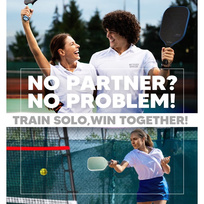 6 ft Pickleball Rebounder Training Aid – Adjustable Angles, Easy Setup for Forehands, Backhands, Dinks, Volleys