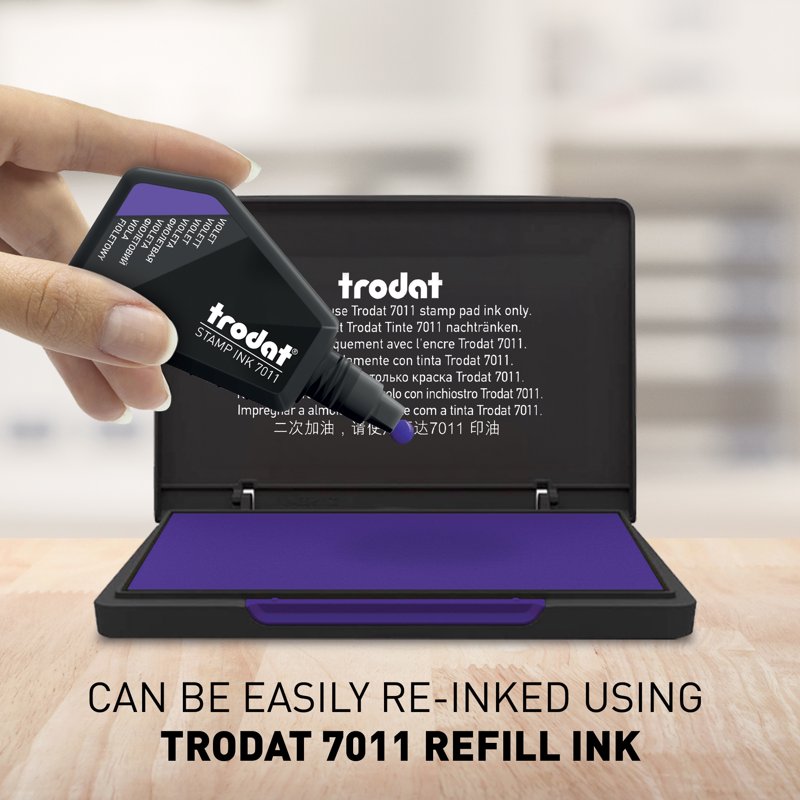 Trodat Stamp Pad 9052 - Violet Ink for Hand Stamps, 2.75 x 4.5 in (110 x 70 mm) – Variation: Violet Ink