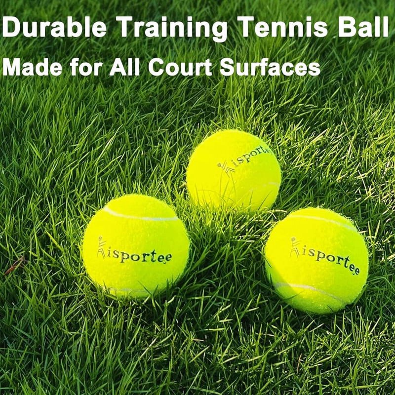 Bulk Tennis Balls for Practice & Dog Training - 12 Pack with Mesh Bag