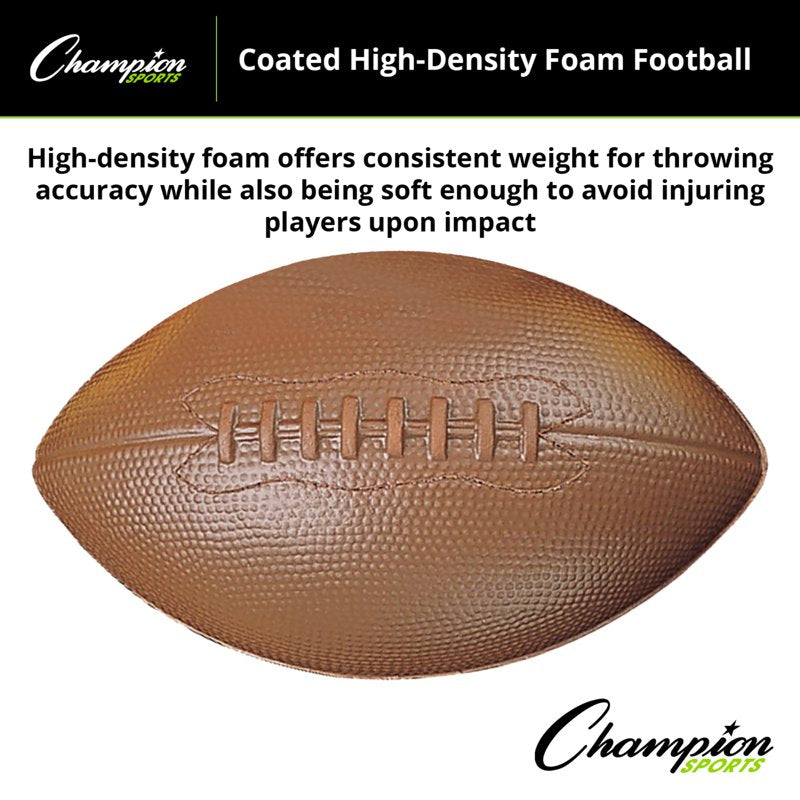 High-Density Foam Football for Kids - Coated, Durable, Indoor & Outdoor Play